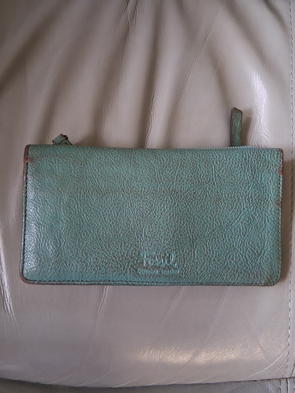 Vintage Fossil Revival Leather Clutch Wallet